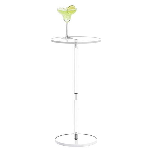 Clear Acrylic Side Sofa Table Coffee Table for Bedroom Living Room Bathroom Flat Round 250x547mm for making