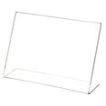 thumbnail image 1 of Clear Acrylic Sign Display / Literature Holder (Angled), 9" W x 6" H (6 Pack), 1 of 2