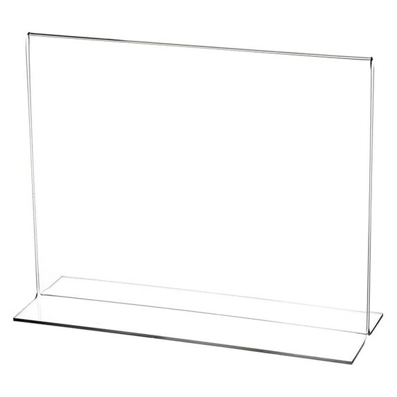 Clear Acrylic Sign Display/Literature Holder (Bottom-Load), 9" W x 7" H (6 Pack)