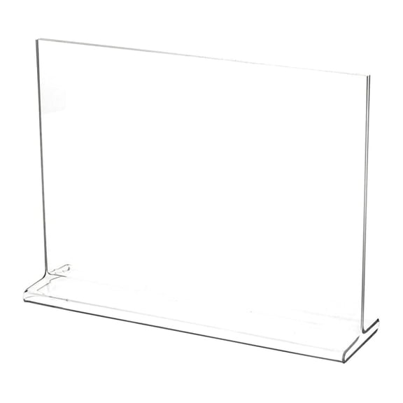 Clear Acrylic Sign Display / Literature Holder (Top-Load), 10" W x 7" H (6 Pack)