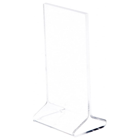 Clear Acrylic Sign Display / Literature Holder (Top-Load), 3" W x 5" H (6 Pack)