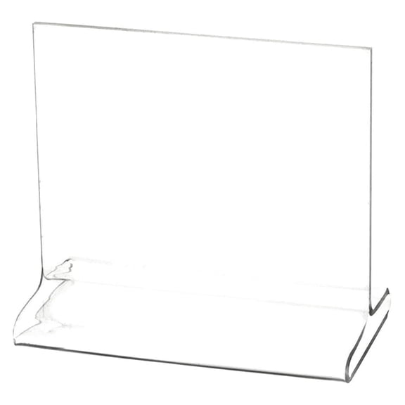 Clear Acrylic Sign Display / Literature Holder (Top-Load), 5" W x 4" H (12 Pack)