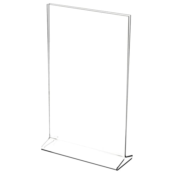 Clear Acrylic Sign Display / Literature Holder (Top-Load), 7" W x 9" H (6 Pack)
