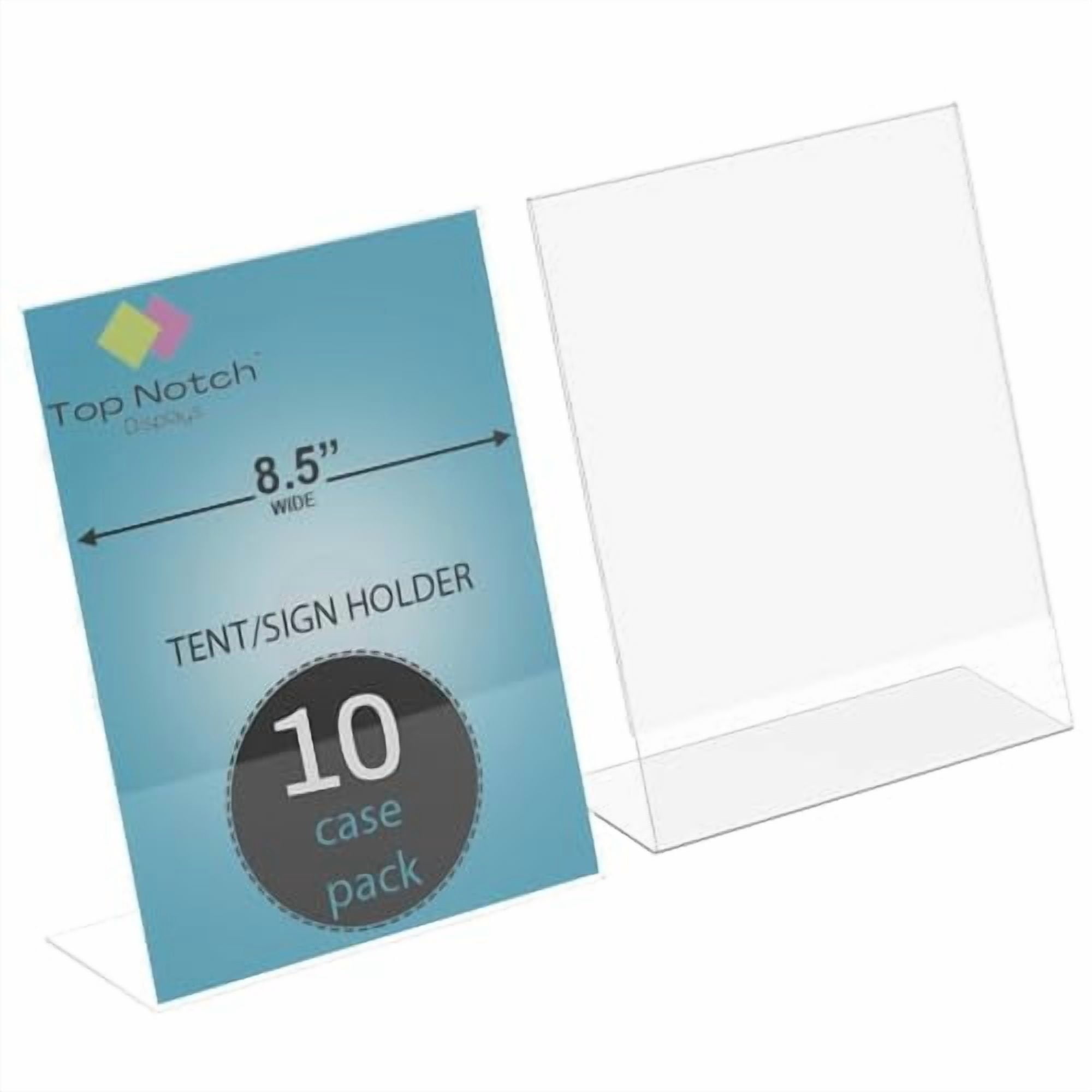 Clear Acrylic Slant Back Sign Holder 8.5