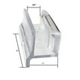 thumbnail image 1 of Clear Acrylic Sliding Shower Door Bottom Guide with Screw, 1 of 3