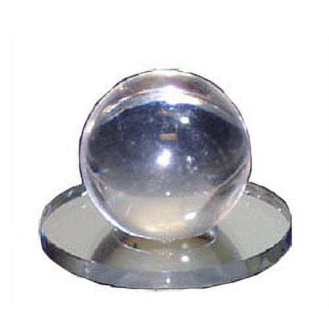 Clear Acrylic Small Ball StickOn Mirror Knob