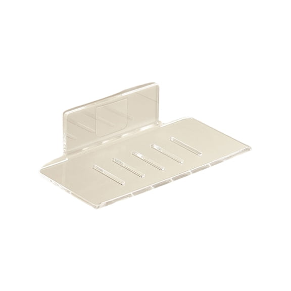 Clear Acrylic Soap Holder Ventilated Base Not Damage Designs Upgrades for Quick Drying & Secure Wall Mounting