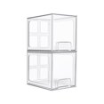 thumbnail image 1 of Clear Acrylic Stackable Drawer Organizer System for Efficient Cabinet and Countertop Storage, 1 of 7