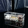 thumbnail image 1 of Clear Acrylic Stackable Storage Box Set with Lid for Hair Accessories, Jewelry & Beauty Supplies | 3-Tier Organizer for Vanity, Bathroom, or Desk | Dust-Proof Rectangular Container, 1 Set, 1 of 5