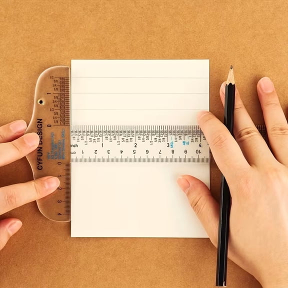 Clear Acrylic T-Square Ruler - 6" and 12" Sizes for Precision Crafting and Measurement