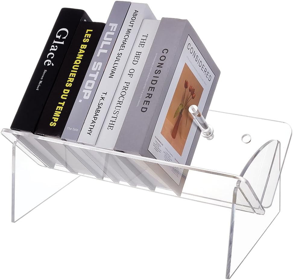 Clear Acrylic Tabletop Bookshelf Acrylic Desktop Book Display Rack ...