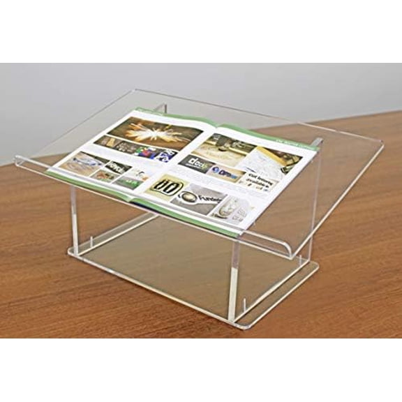 Clear Acrylic Tabletop Podium/Lectern (23-1/2"W x 10-1/2"H x 14-1/4"D)$$Office