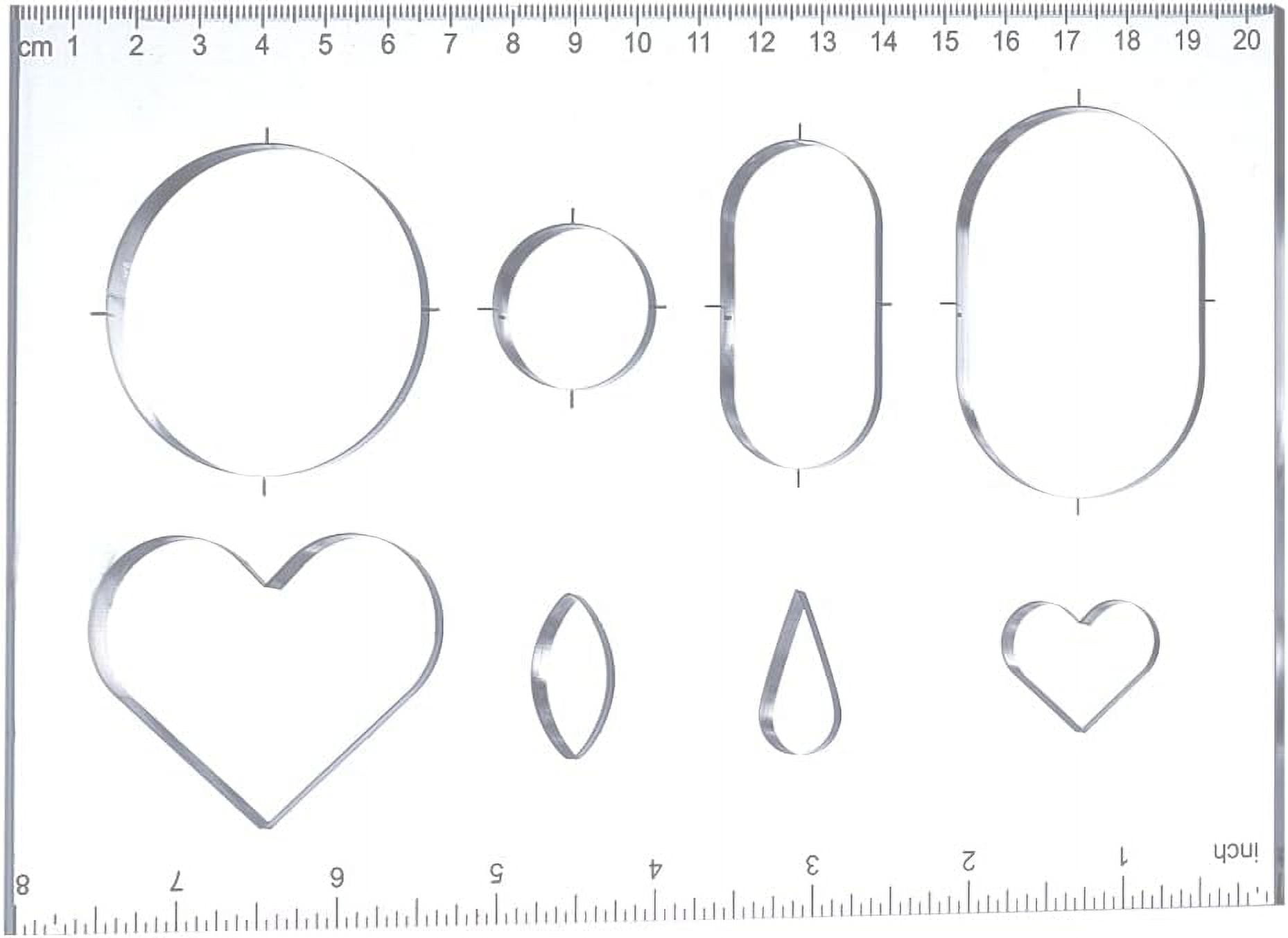 Clear Acrylic Template Heart Router Template Woodworking Transparent