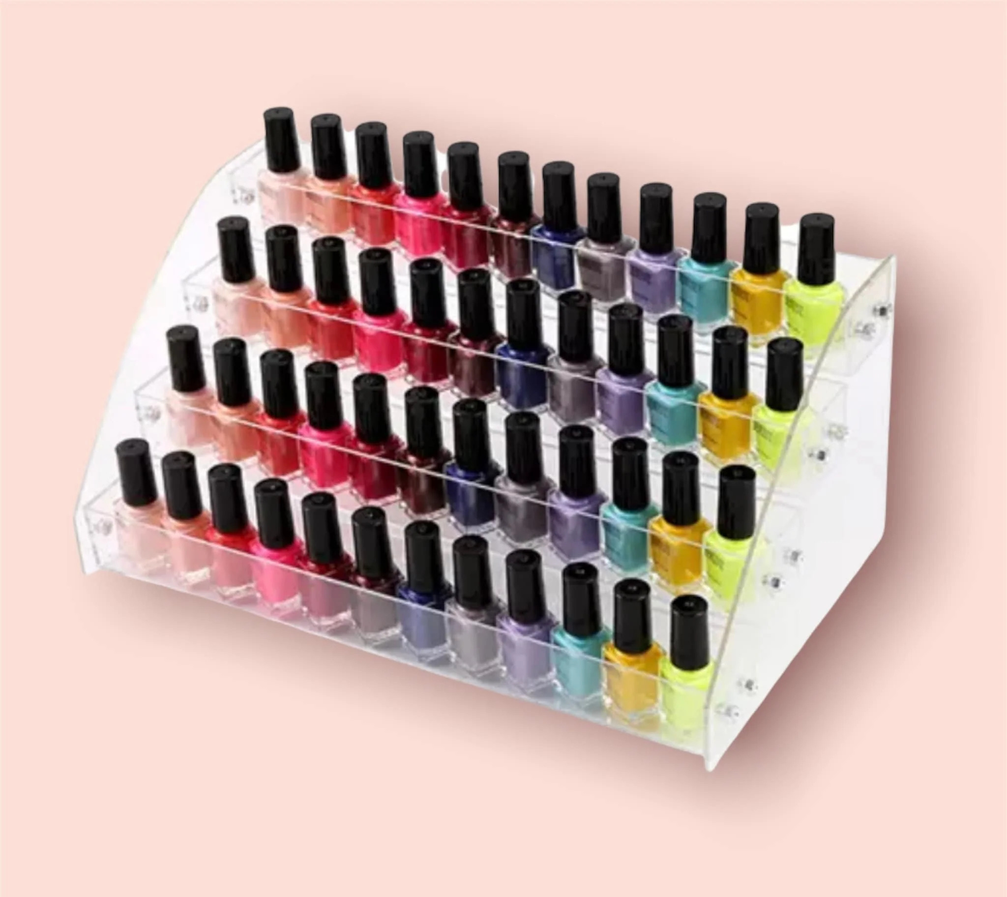 Clear Acrylic Tier Nail Polish Organizer Display - Walmart.com