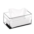 Rectangular Box Cap Clear Acrylic Tissue Box Cover Rectangular Holder for Home Office Desk ...