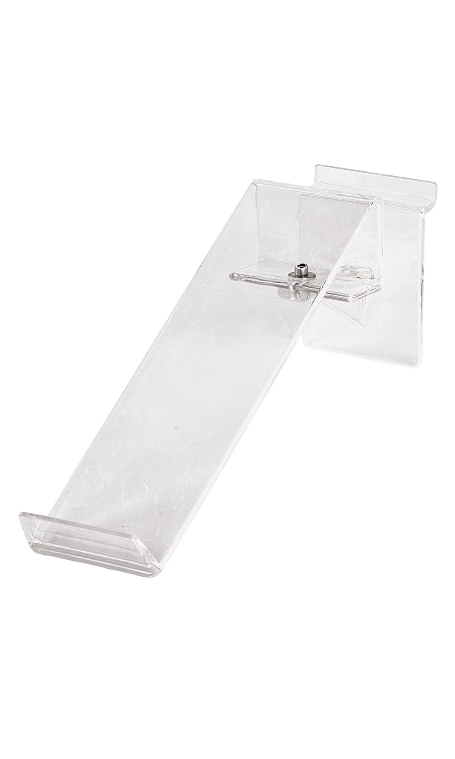 Clear Acrylic ToeHold Swivel Shoe Display for Slatwall or Wire Grid