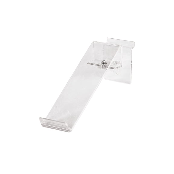 SSWBasics Clear Acrylic Toe-Hold Swivel Shoe Display for Slatwall or Wire Grid - Set of 2