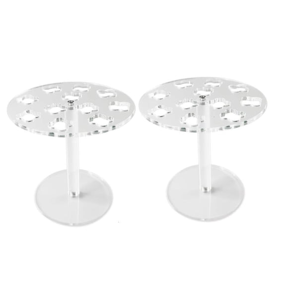 Clear Acrylic Tool Racks 11 Hole Designs for Salon Shears Combs Storage