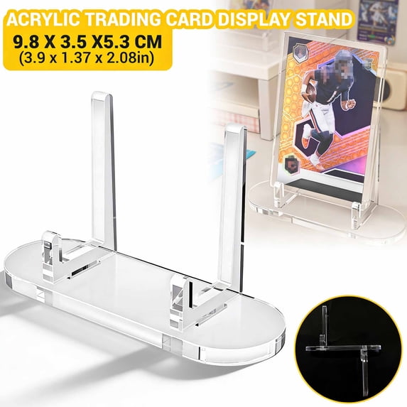 Clear Acrylic Trading Card Display Stand, Sports Card Holder, Graded ...