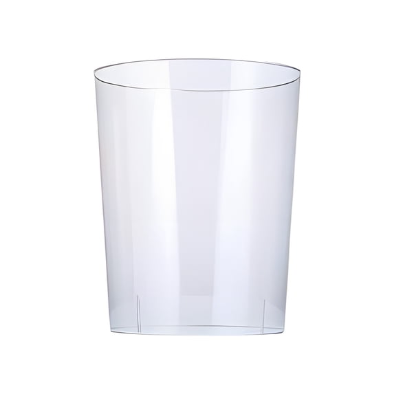 Clear Acrylic Trash Can with Wide Mouth Opening, Versatile Transparent Waste Basket for Living Room, Kitchen, Office, Bedroom and Bathroom, Multi-Purpose Container for Home Organization
