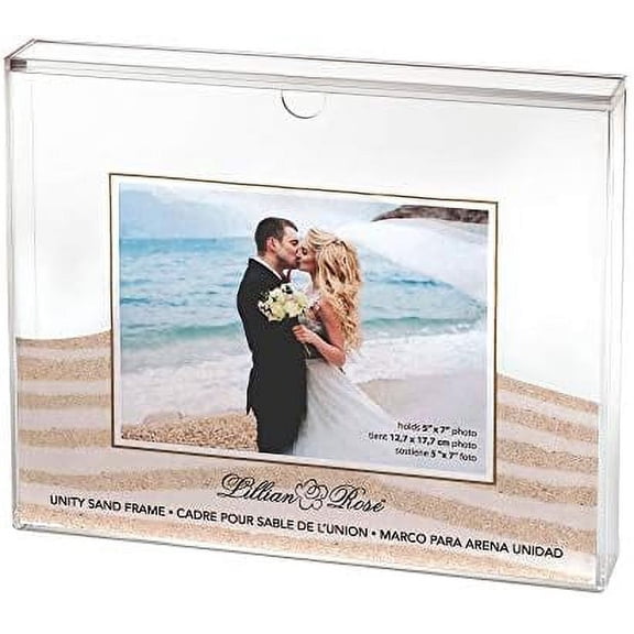 Clear Acrylic Unity Sand Ceremony Photo Frame$$Home Decor, Kitchen, & Other