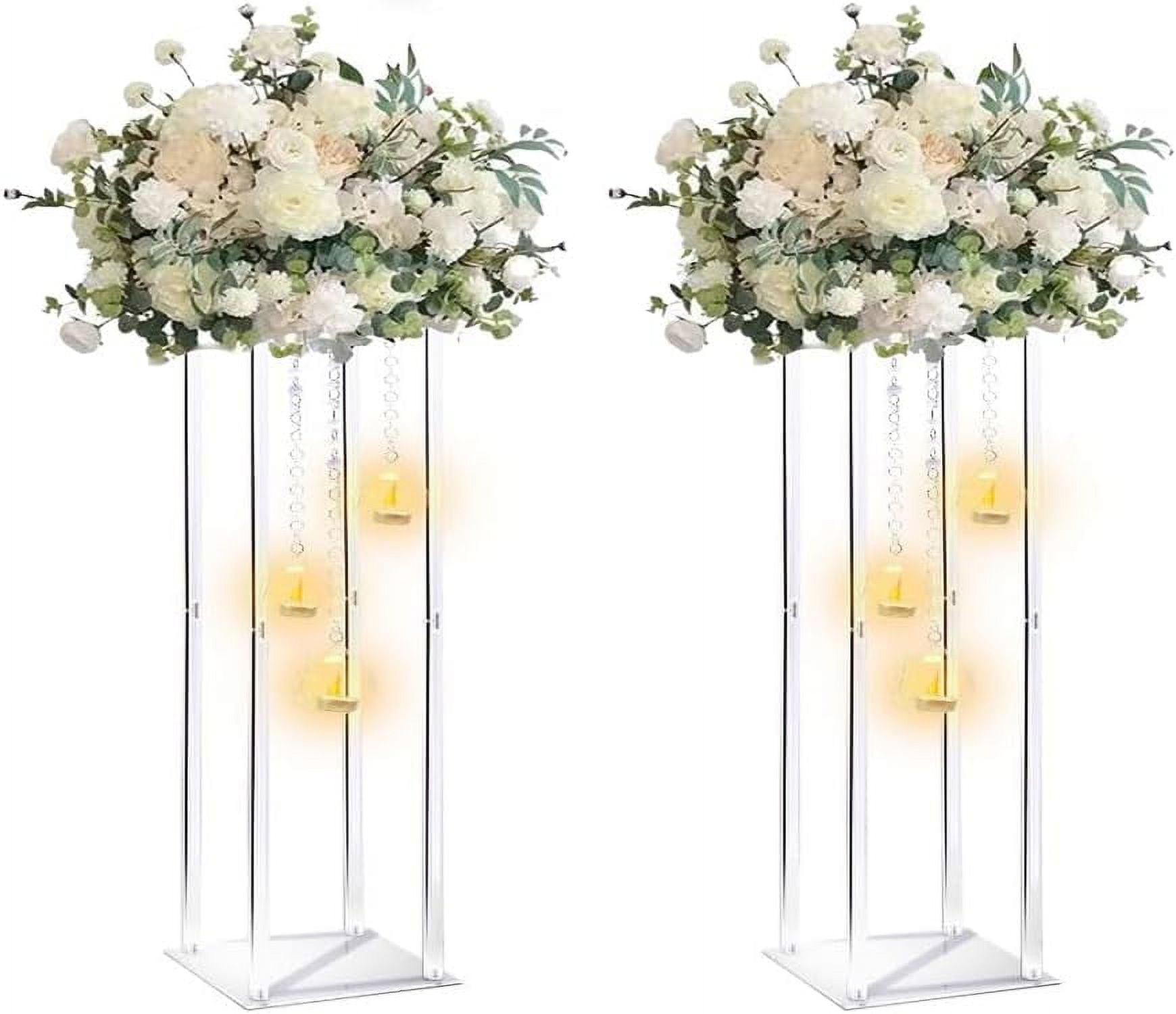 Clear Acrylic Vases with Flower Stand for Wedding Centerpieces ...