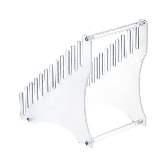 Clear Acrylic Vinyls Record Holder Display Rack 12 Slots Space Saving Vinyls Record Stand for Music Collection Album