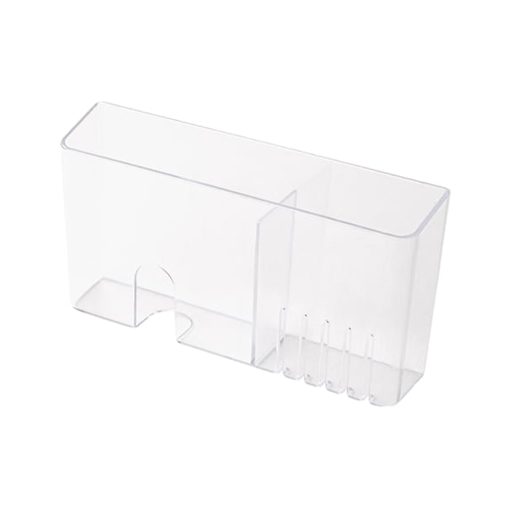 Clear Acrylic Wall Mounted Remote Control Storage Box with Phone Holder, Transparent Hanging Organizer for Bedside, Kitchen & Bathroom, Space-Saving Charging Station for Small Essentials