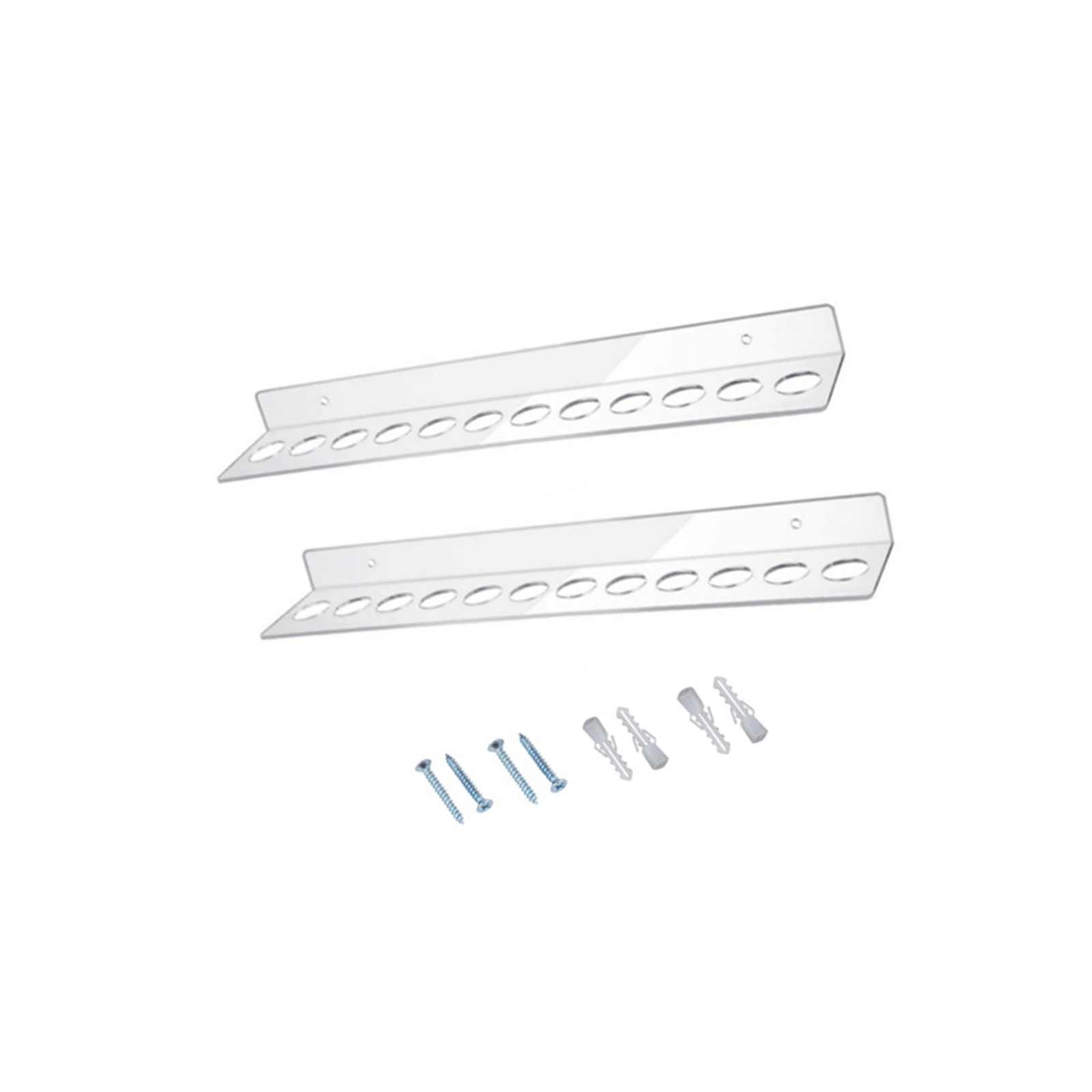 Siccor Racks Clear Acrylic Wall Mounted Scissor Rack 12 Slot Craft Tool Organizers ...