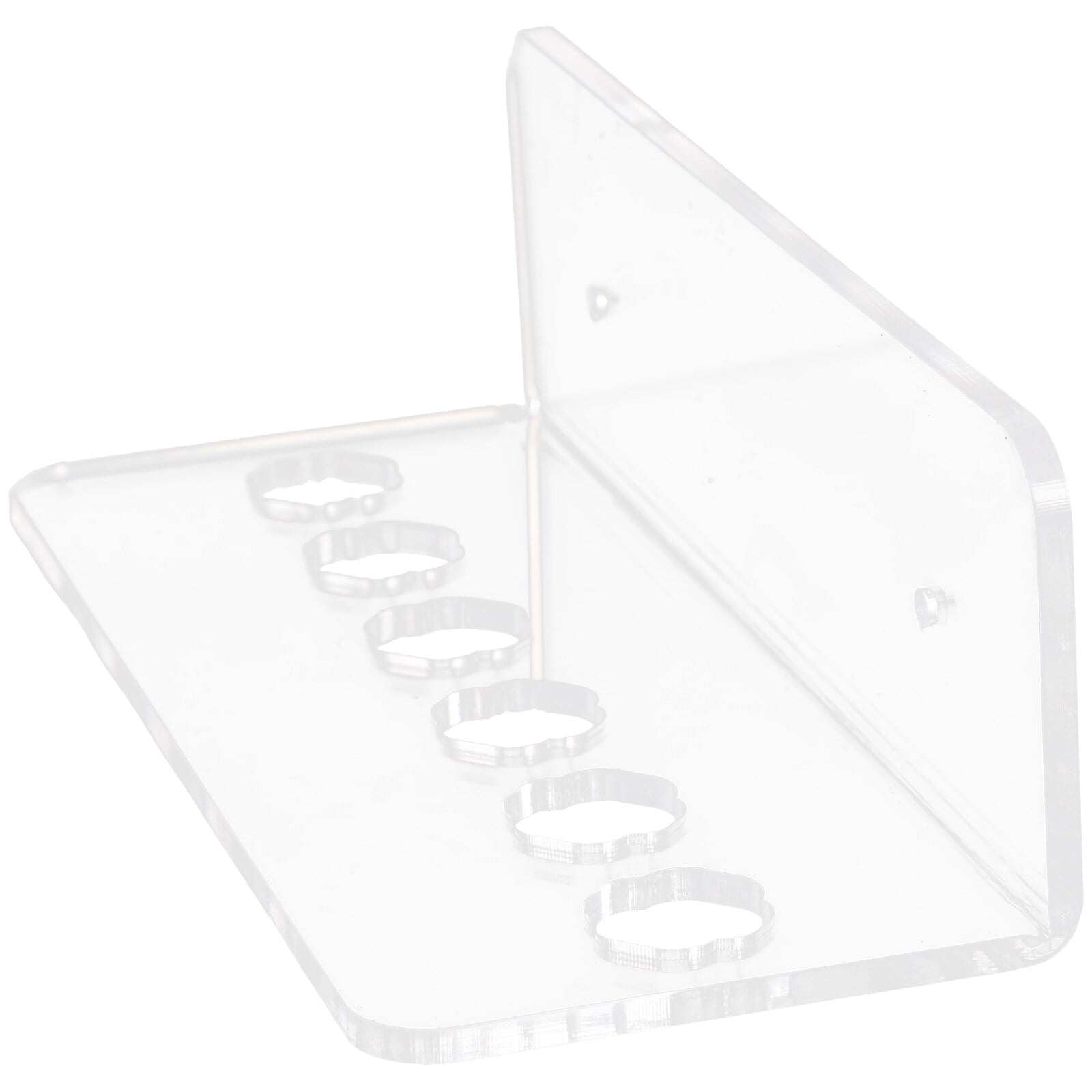 Clear Acrylic Wall Mounted Scissors Holder Rack 6Slot Shear Holder