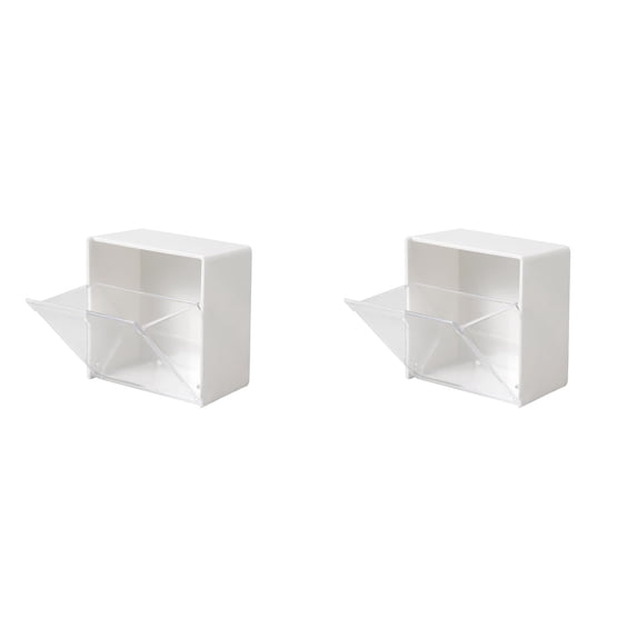 Clear Acrylic Wall Mounted Storage Baskets, Self Adhesive Lid Organizer, Wall Mounted Shower Caddy Holder for Kitchen, Bathroom, Cabinet, Pantry, Adhesive Wall Mounted Storage Bins, Easy To Install