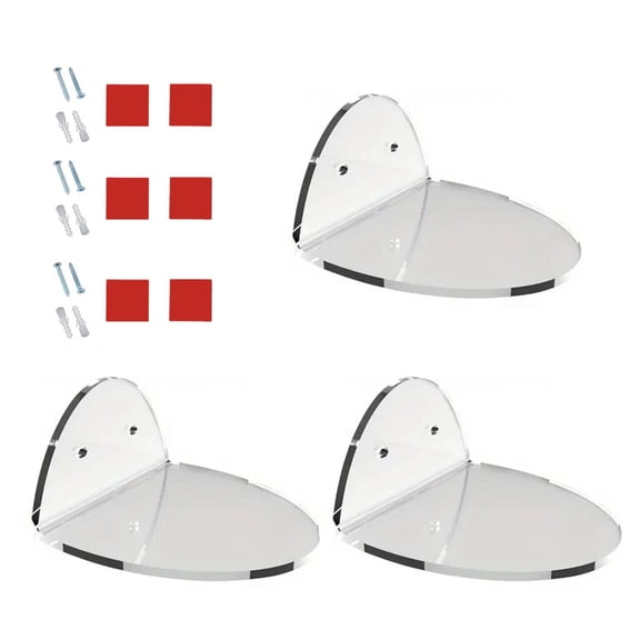 Clear Acrylics Wall Brackets for Organizing Security Cameras and Routers