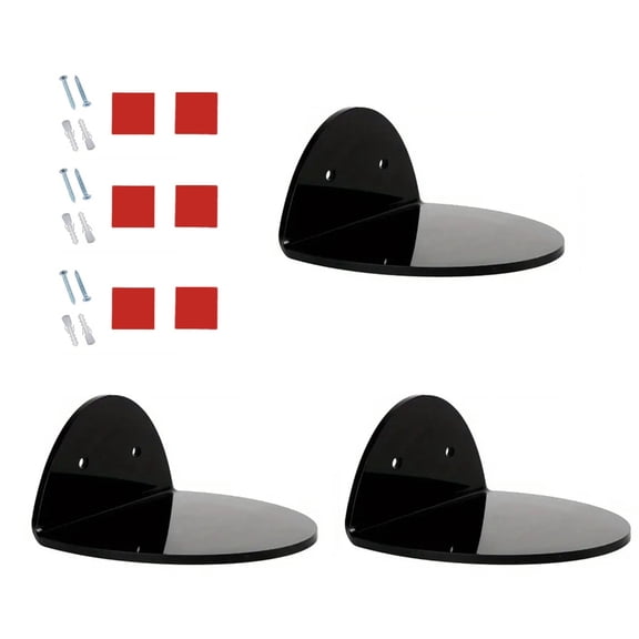 Clear Acrylics Wall Brackets for Organizing Security Cameras and Routers