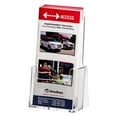 ClearAd Acrylic Trifold Brochure Holder Rack Card Display