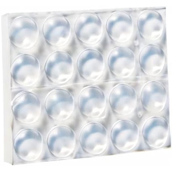 Clear Adhesive Bumper Pads 40 PCS, Self-Stick Rubber Pads 1/2" Round, Cabinet Door Rubber Bumpers, Designed to Protect Cabinets and Drawers, Sound Dampening, Transparent