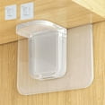 thumbnail image 1 of Clear Adhesive Cabinet Brackets, No-Drill Shelf Supports, PVC Mounting Hardware, Invisible Wall Installation, Home Organization Solutions, 1 of 6