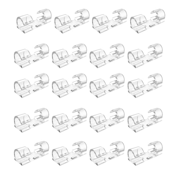Clear Adhesive Cable Clip for Wall and Desk Wire Management, Invisible for Cords