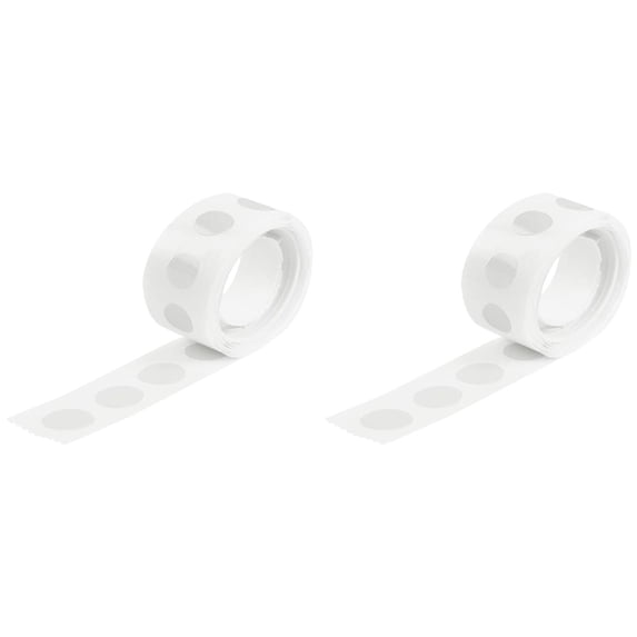 Clear Adhesive Dots, 1 Roll Double Sided Glue Points, Removable Craft Sticky Spots, Multipurpose Adhesive Circles for Scrapbook, Card Making, Photo Mounting and DIY Handcraft,Clear-2 Roll