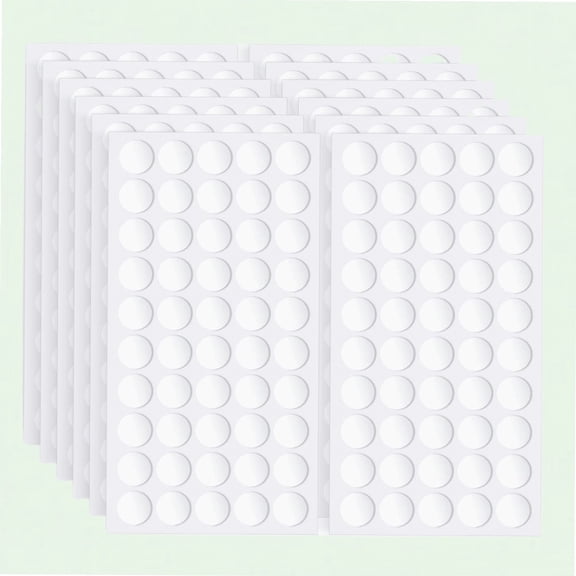 Clear Adhesive Dots, 140pcs 6mm Double Clear Removable Mounting Tacky Dots for Wall Posters Crafts