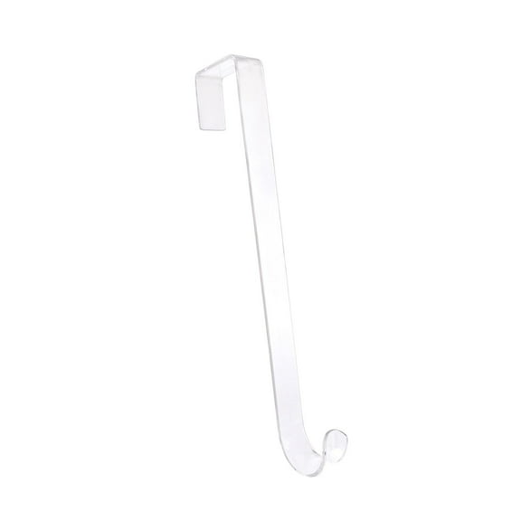 Clear Adhesive Wreath Hook | Transparent Rosette Door Hanger | No-Tool Installation | Strong Hold for Holiday Decor | Weather-Resistant & Reusable