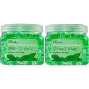 Clear Air 12oz (2-Pack) Odor Eliminator Gel Beads Air Freshener Essential Oils - Spring Rain Scent