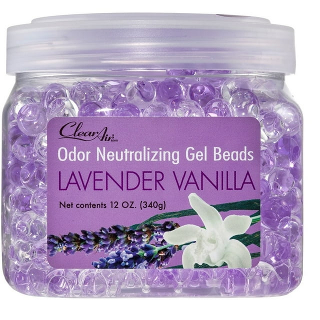 Clear Air Odor Eliminator Gel Beads Lavender Vanilla Scent Air