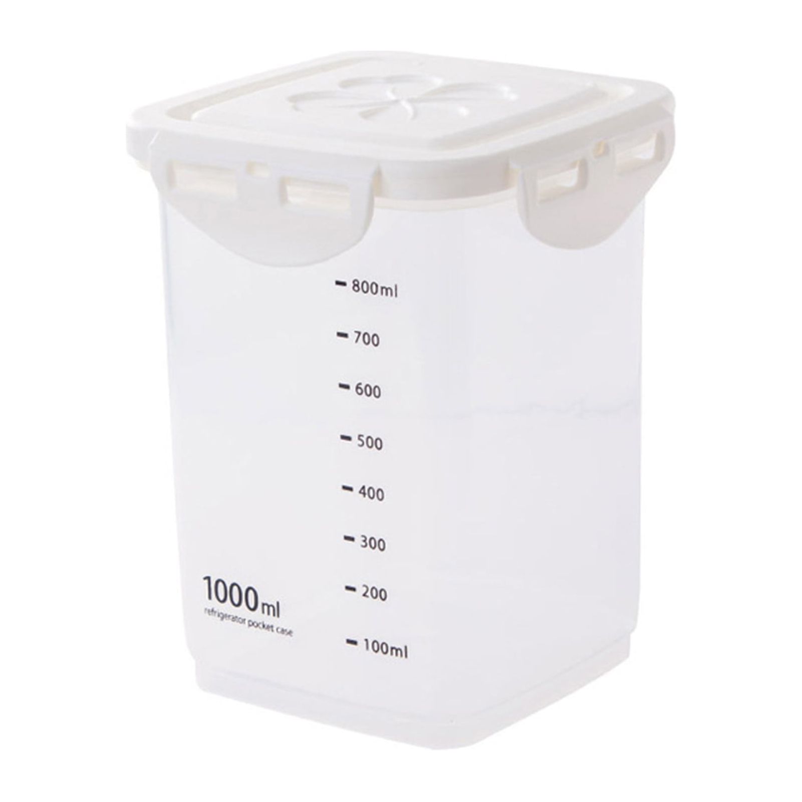 Clear Airtight Food Storage Container with Lid Plastic Cereal Container Sealed Grain Storage