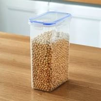 Clear Airtight Food Storage Container with Lid, Plastic Dry Food Canisters for Kitchen Pantry Organization | Dishwasher Safe, Stackable Design for Flour, Cereal, Pasta