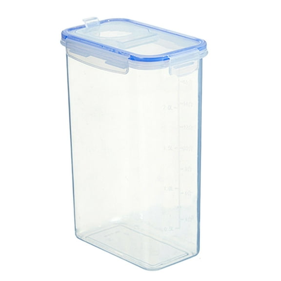 Clear Airtight Food Storage Container With Lids,Plastic Dry Food Canisters,Kitchen Pantry Organizer,Leak-Proof Food Container,Transparent Dry Food Canister,Food-Grade Storage Container