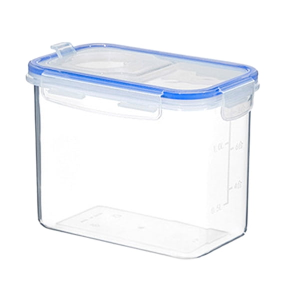 Clear Airtight Food Storage Container with Lids,Plastic Dry Food Canisters for Kitchen Pantry Organization and Storage Dishwasher Safe