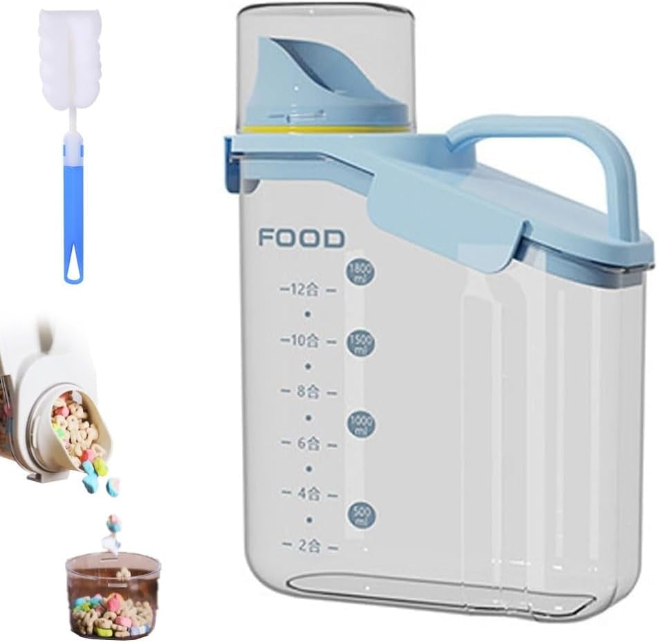 Clear Airtight Food Storage Containers, Plastic Cereal Container, Dry ...