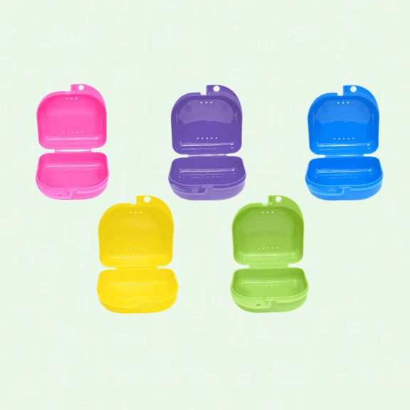 Clear Aligner Cases with Removable Inserts - Black 2-Pack