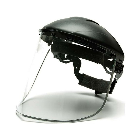 Clear-Aluminum bound PC faceshield
