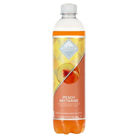 Clear American Peach Nectar Sparkling Water, 17 fl oz